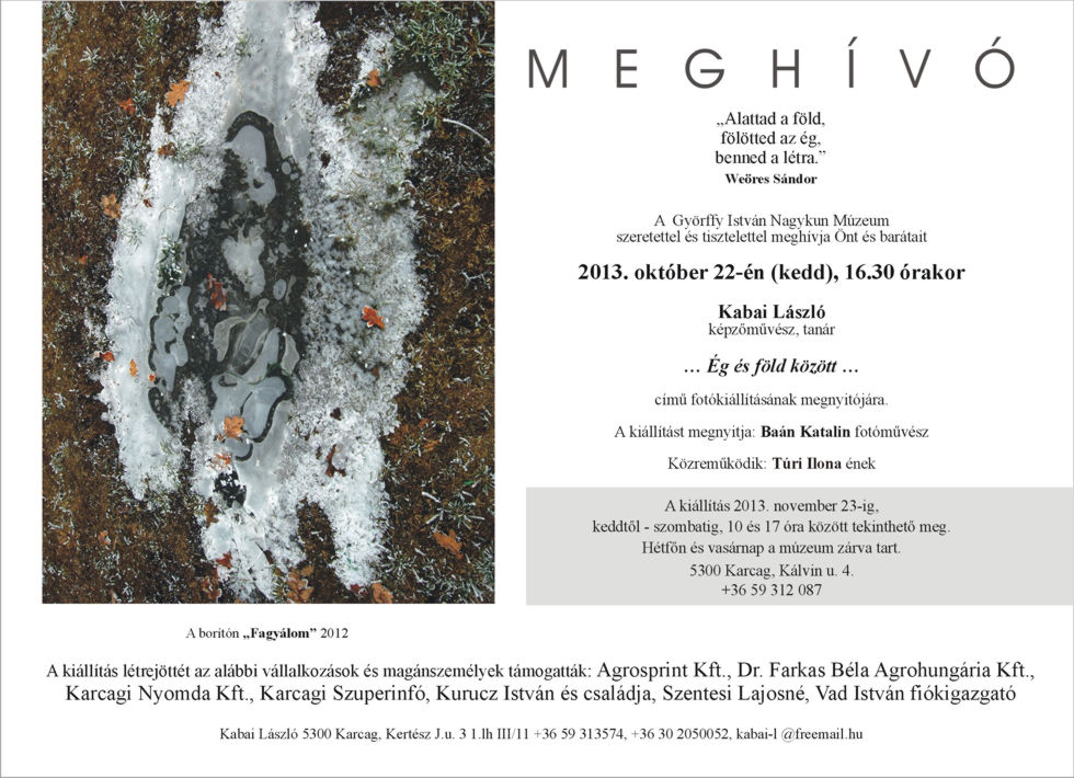 Kabai László - Ég és föld között